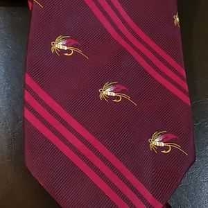 Christian Dior Fishing‎ Lure Wide Tie Vintage